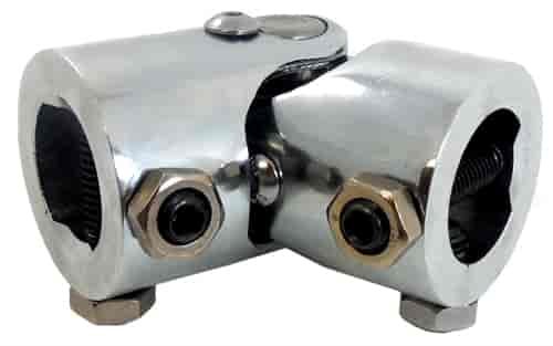 Forged Steel Single U-Joint 1" DD x 1" DD Chrome