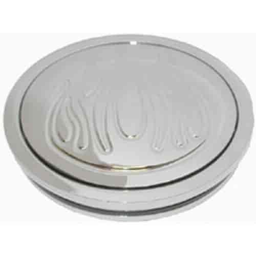 Chrome Aluminum GM 1967-94 Horn Button - Flame