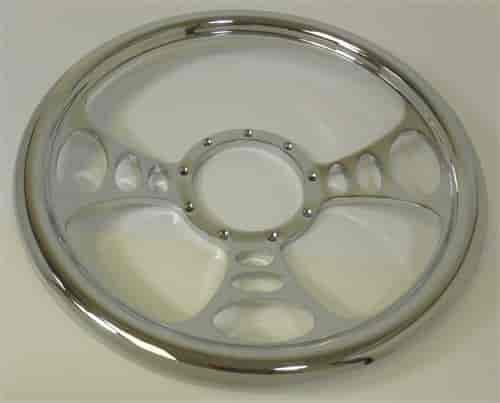 14 CHROME BILLET SOLID ORBITOR STEERING WHEEL