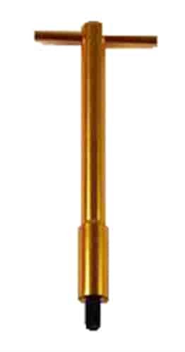 Gold Aluminum T-Bar Wing Nut - 4 5/8 Tall with 1/4-20 x 1 1/4 Stud (Package of 4)