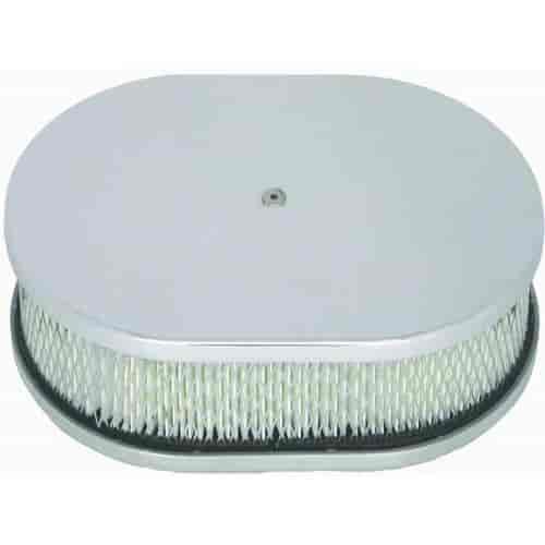 Aluminum Oval Air Cleaner Set 12" x 2"