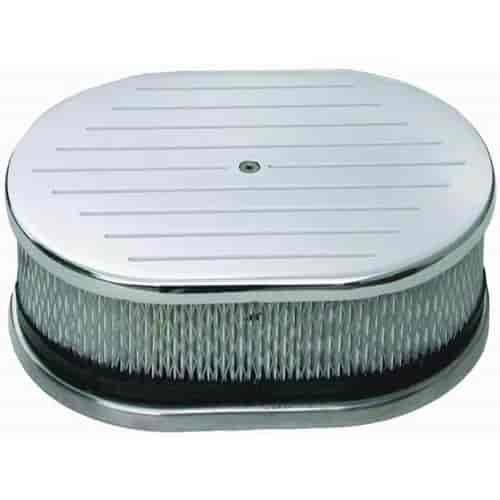 Aluminum Oval Air Cleaner Set 12" x 2"