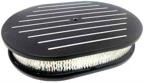 Aluminum Oval Air Cleaner Set 12" x 2"