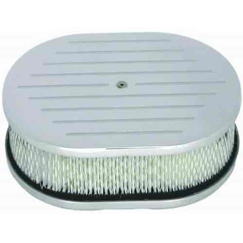 Aluminum Oval Air Cleaner Set 12" x 2"