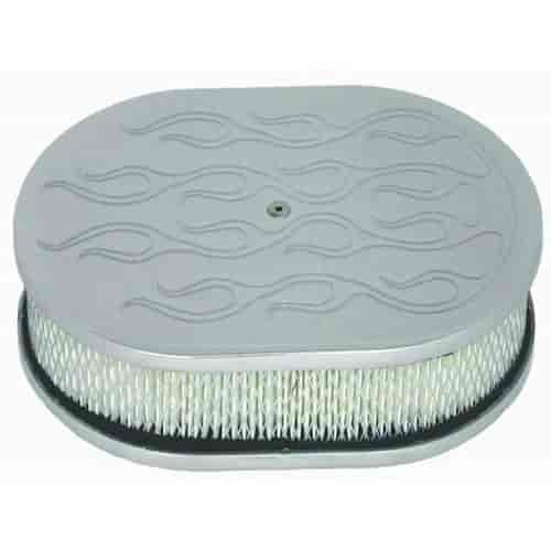 Aluminum Oval Air Cleaner Set 12" x 2"