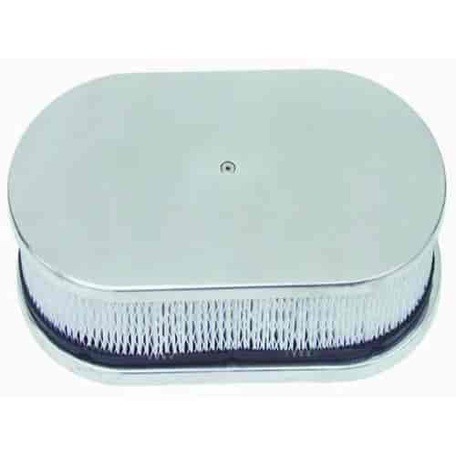 Aluminum Oval Air Cleaner Set 15" x 2"