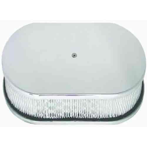 Aluminum Oval Air Cleaner Set 15" x 2"
