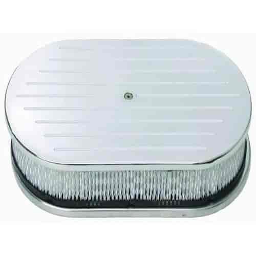 Aluminum Oval Air Cleaner Set 15" x 2"