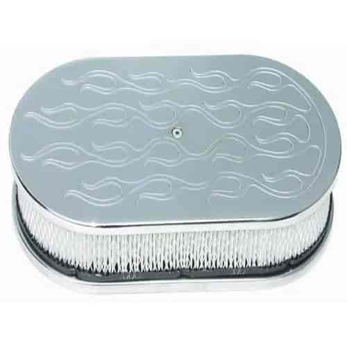 Aluminum Oval Air Cleaner Set 15" x 2"
