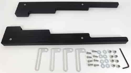 BLACK ALUMINUM 2 PIECE WIRE LOOM WITH BRACKET FOR EARLY MODEL - BALL MILLED