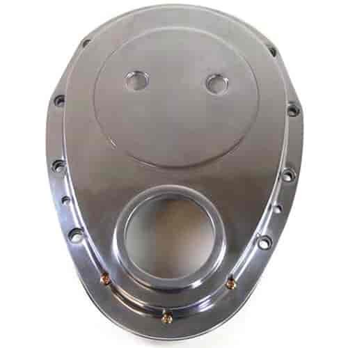 Steel 2-Piece Timing Chain Cover Small Block Chevy 283-350