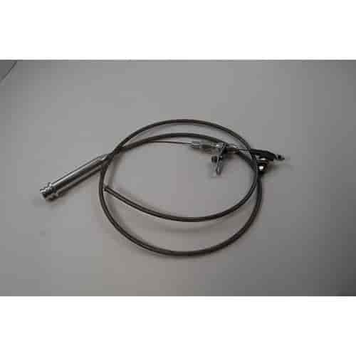 Braided Stainless Kick Down Assembly for 700-R4 Carbureted