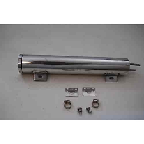 ALUMINUM 2 X 13 OVERFLOW TANK WITH MOUNTING BRACKET
