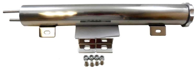 Stainless Steel Radiator Overflow Tank Length: 15"