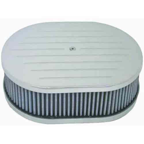 Aluminum Oval Air Cleaner Set 12" x 2"
