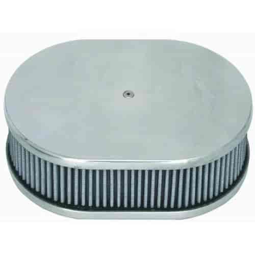 Aluminum Oval Air Cleaner Set 12" x 2"