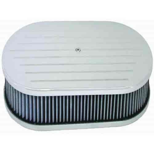Aluminum Oval Air Cleaner Set 15" x 2"