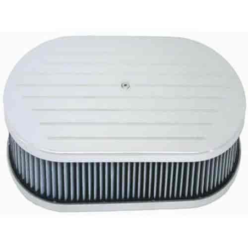 Aluminum Oval Air Cleaner Set 15" x 2"