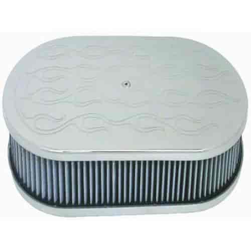 Aluminum Oval Air Cleaner Set 15" x 2"