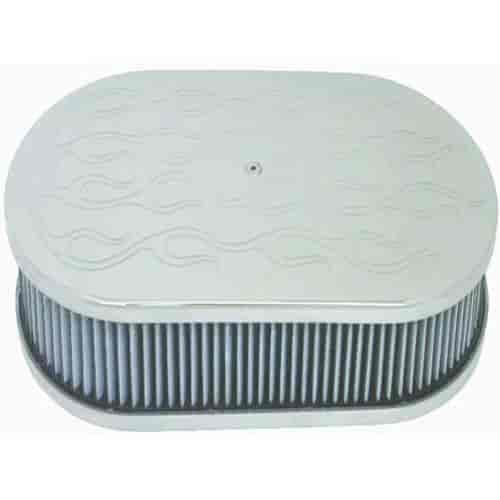 Aluminum Oval Air Cleaner Set 15" x 2"