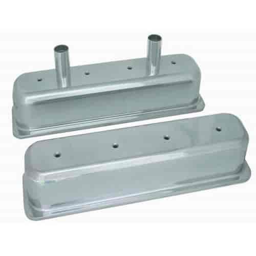 Aluminum Circle Track Baffled Valve Covers Small Block Chevy