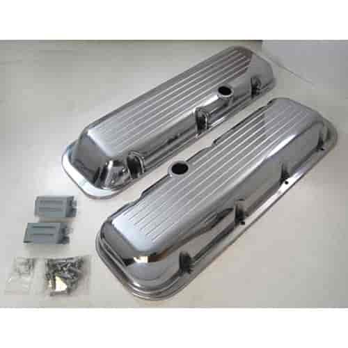 Baffled Aluminum Valve Covers 1965-1995 Big Block Chevy 396, 427, 454, 502