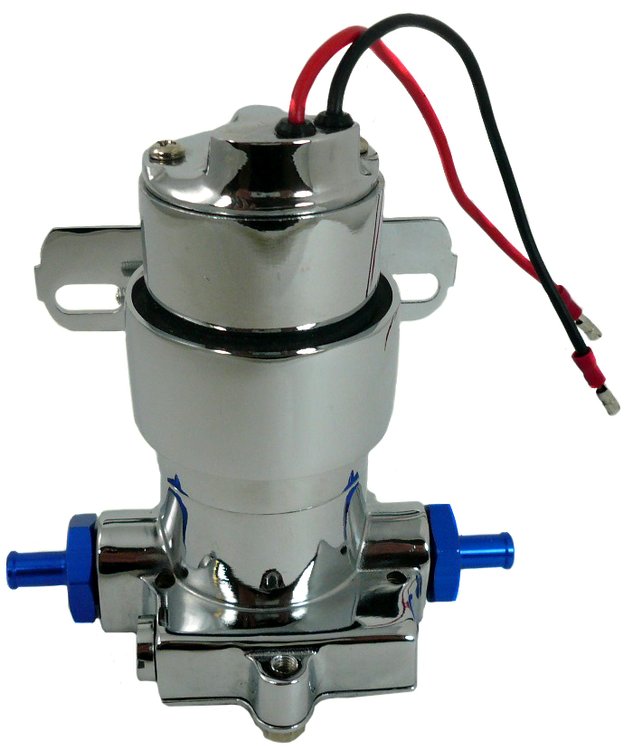 120 MPH ELECTRONIC FUEL PUMP CHROME