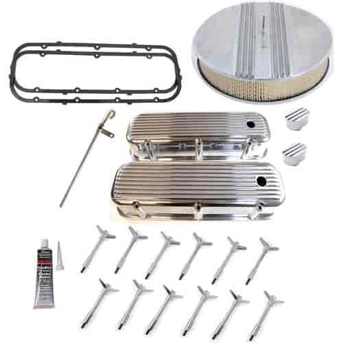Finned Dress-Up Kit Big Block Chevy Includes: