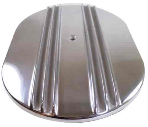 Nostalgic Polished Aluminum Oval Air Cleaner Top Only 15" x 2"