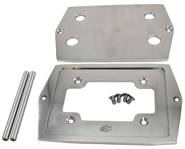 ALUM OPTIMA BATTERY TRAY GROUP STYLE 35 SMOOTH POLISHED