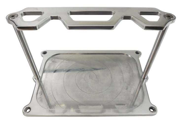 ALUM OPTIMA BATTERY TRAY FIT GROUP 34/78 CHROME