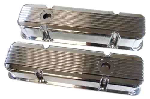 1959-77 PONTIAC V8 326-455 FABRICATED FINNED BILLET VALVE COVERS WITH OUT HOLE