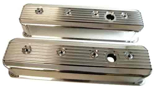 1987-97 SB CHEVY CENTER BOLT V8 302 FINNED BILLET VALVE COVERS