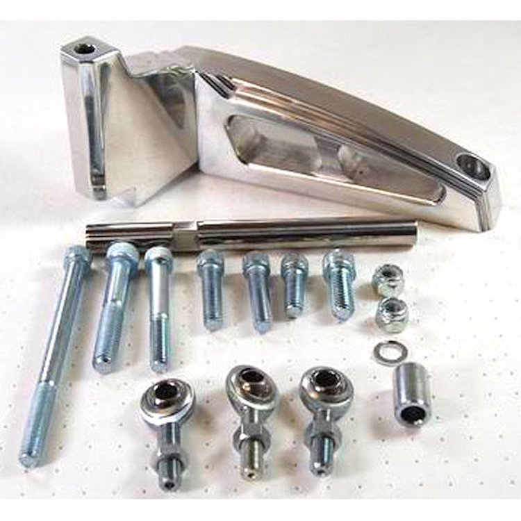 R6422 Passenger Side A/C Bracket, BBC Billet – Polished
