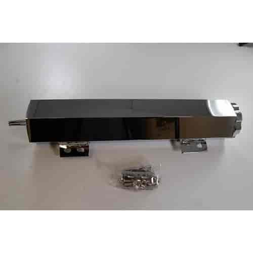 3 X 16 ALUM HEXAGON OVERFLOW TANK - CHROME