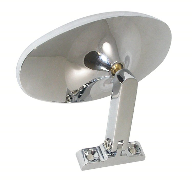 R6618 Mirror Bracket, Chr alum oval mirror bracket style