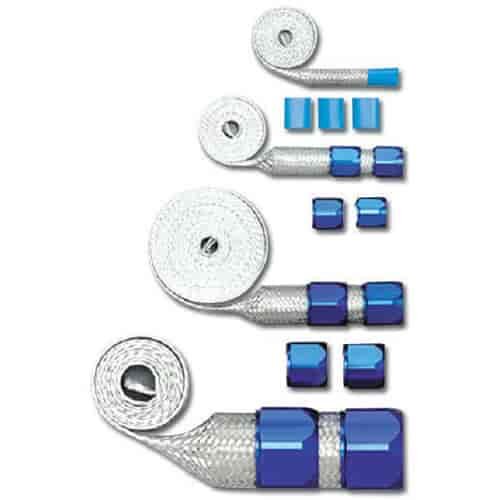 Steel Braided Hose Kit Blue