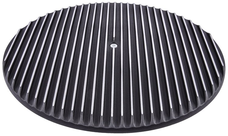R6708TBK Air Cleaner Top, 14″ Fully Finned Black Aluminum