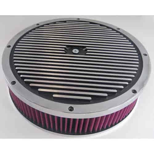 Full Finned Round Air Cleaner Set 14" x 3"