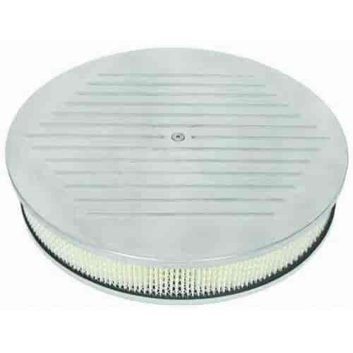 Round Ball-Milled Top Air Cleaner Set 14" x 3"
