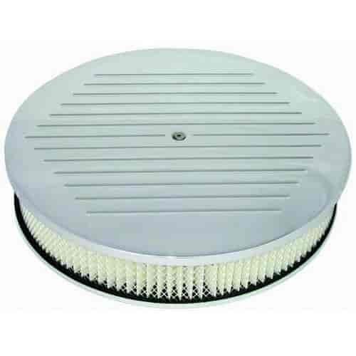 Round Ball-Milled Top Air Cleaner Set 14" x 3"