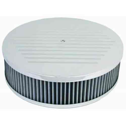 Round Ball-Milled Top Air Cleaner Set 14" x 3"