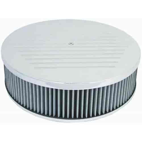 Round Ball-Milled Top Air Cleaner Set 14" x 3"