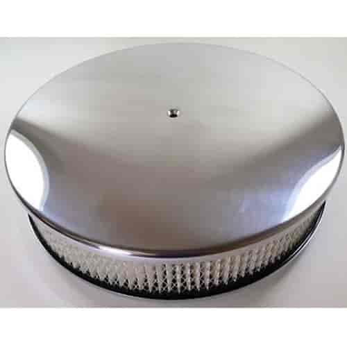 Round Plain Top Air Cleaner Set 14" x 3"