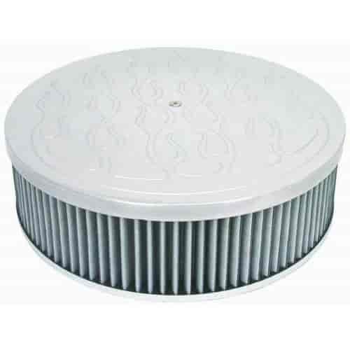Round Flame Style Top Air Cleaner Set 14" x 3"