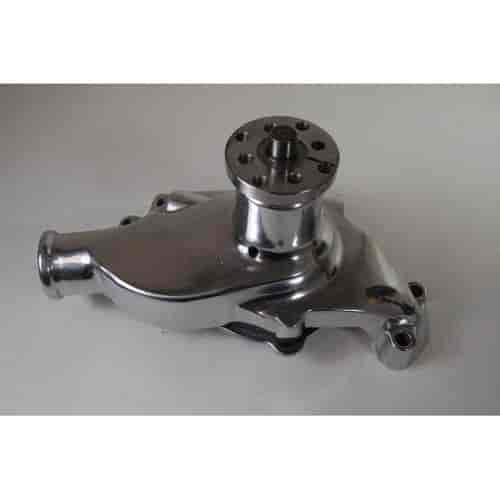 ALUMINUM 1955-68 SB CHEVY SHORT WATER PUMP - SMOOTH