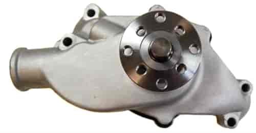 ALUMINUM 1955-68 SB CHEVY SHORT WATER PUMP - SATIN