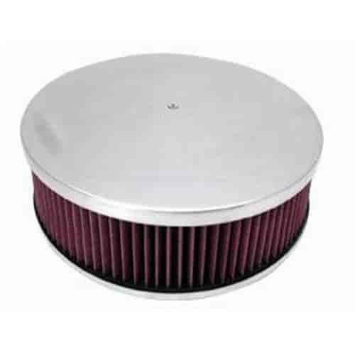 Round Plain Top Air Cleaner Set 14" x 3"