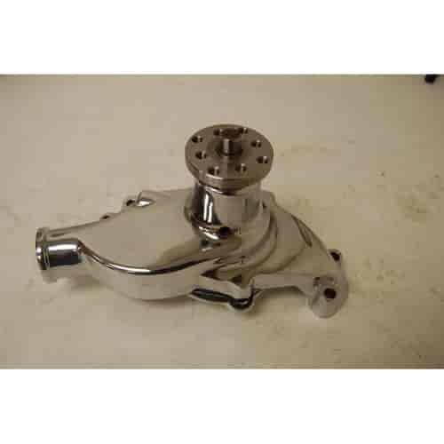 ALUM SB CHEVY SHORT WATER RACE PUMP - CHROME