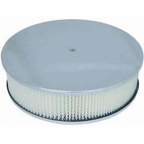 Round Plain Top Air Cleaner Set 14" x 4"
